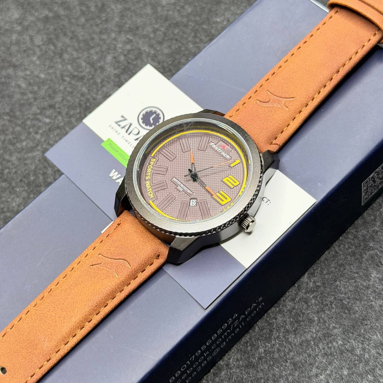 f51313de-22a9-4308-a2e0-03000f666cf9 Fastrack Men’s Watch – Stylish Leather Strap, Water Resistant & 1-Year Warranty - Image 1
